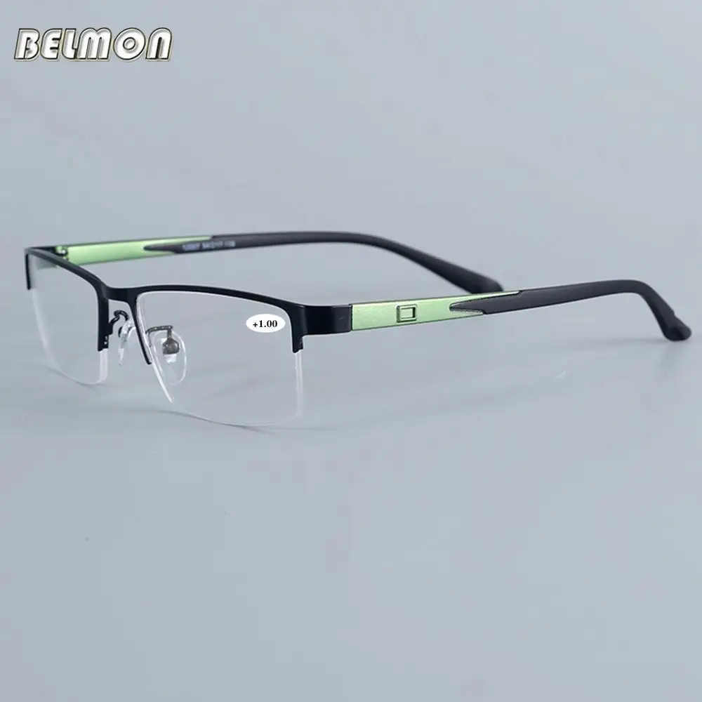 Belmon gafas de lectura para hombre y mujer, lentes de dioptría de medio presbicia + 1,0 + 1,5 + 2,0 + 2,5 + 3,0 + 3,5 + 4,0 12007A|Gafas de lectura de - AliExpress