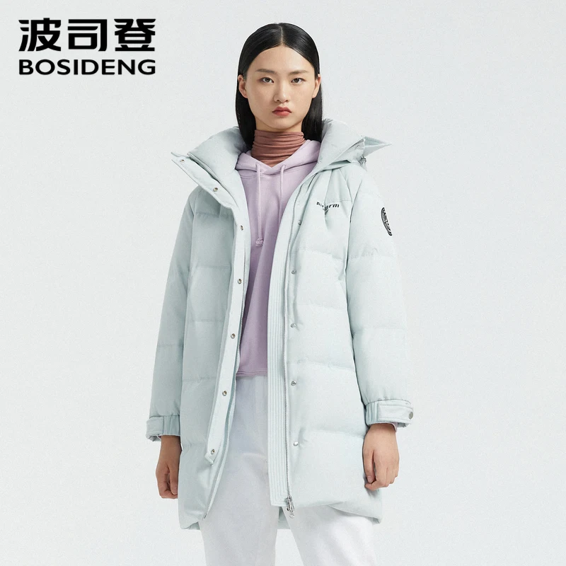 BOSIDENG новинка, женский пуховик с капюшоном, длинное пальто, утепленная верхняя одежда, теплая куртка, водонепроницаемая Высококачественная B00145452|Пуховики| | АлиЭкспресс - Утепляемся: куртки и свитеры