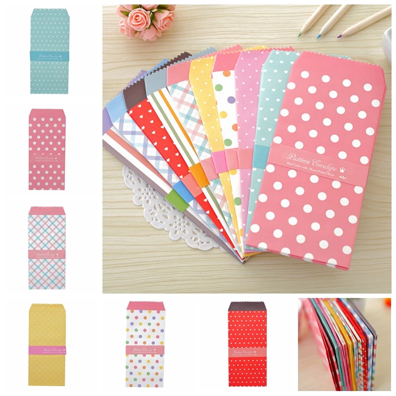 

Colorful Envelope Small Gift Craft Envelopes For Letter Invitations 5Pcs/set