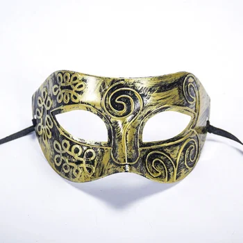 

Halloween Samurai Eye Mask Roman Style Cosplay Half Face Mask Venetian Masquerade Carnival Dance Prom Masque Anime Show Mask