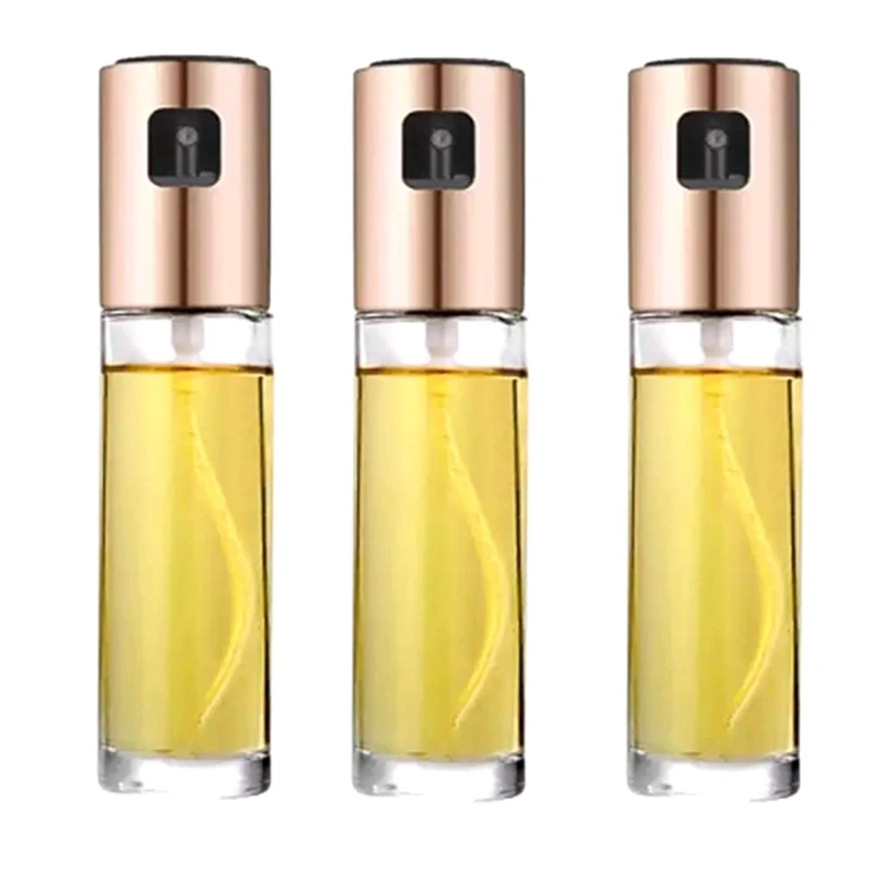 

3 Pcs Leak Proof Drops Oil Dispenser Olive Vinegar Sprayer Oil Spray Bottle Pot Seasoning Kettle Bbq Kitchen Tool