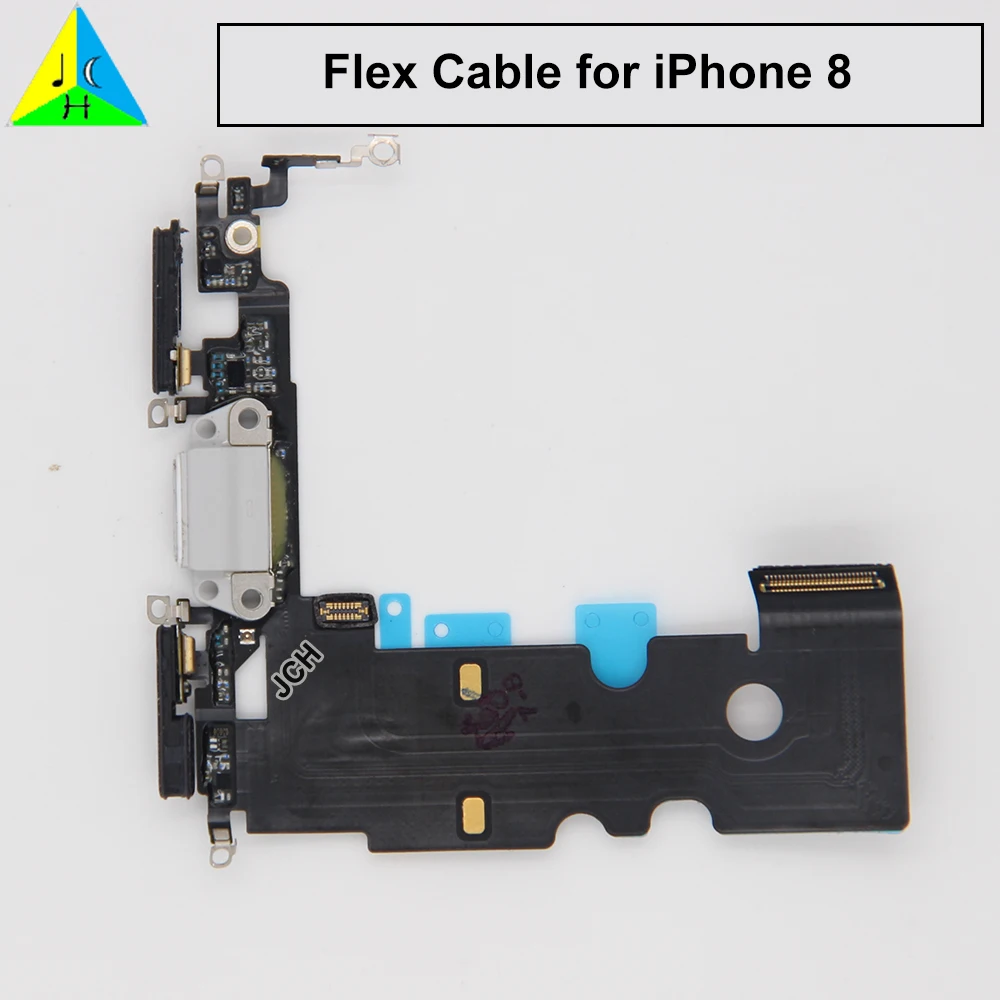 Высококачественный гибкий кабель для зарядки iPhone 6 6S 7 8 Plus USB зарядное устройство зарядный порт док-станция с микрофонный гибкий кабель