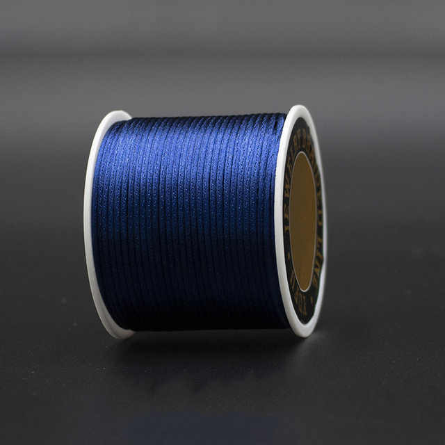 Satin Rattail Silk Cord Nylon Thread Cord Chinese Knot DIY Rope Bead Bracelet Jewelry Making Rope String