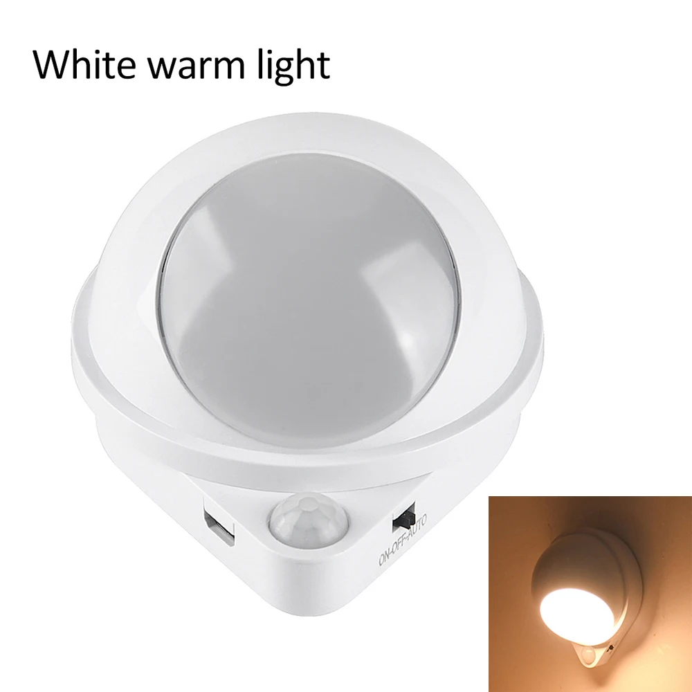 Water Drop 360 Degree Rotating Night Light Human Body Infrared Induction Home Universal LED Sconces For Baby Room Wall Lamp home depot dinosaur light Night Lights