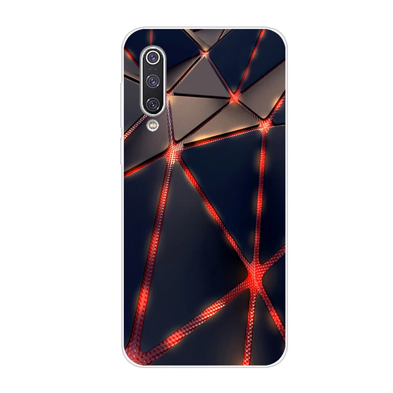 Для Xiaomi mi A3 mi CC9E чехол Xiaomi mi A3 Lite mi CC9 чехол TPU Мягкий силиконовый бампер Funda задняя крышка для Xiaomi mi CC 9 9e чехол - Цвет: Черный