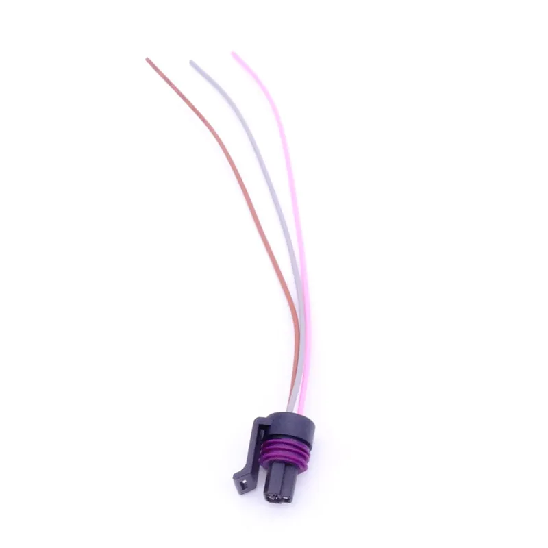 10pcs 3 Pin Universal Engine Oil Pressure Sensor Connector Plug Copper Wire Harness Socket for TianLong HOWO J6 Truck