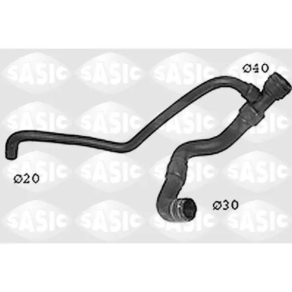 Патрубок радиатора Audi A4, VW Passat 1.6/1.8 97-01 SASIC SWH683