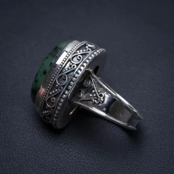 

Natural Ruby Zoisite Antique Design Handmade Unique 925 Sterling Silver Ring, Size 6.75 S3238