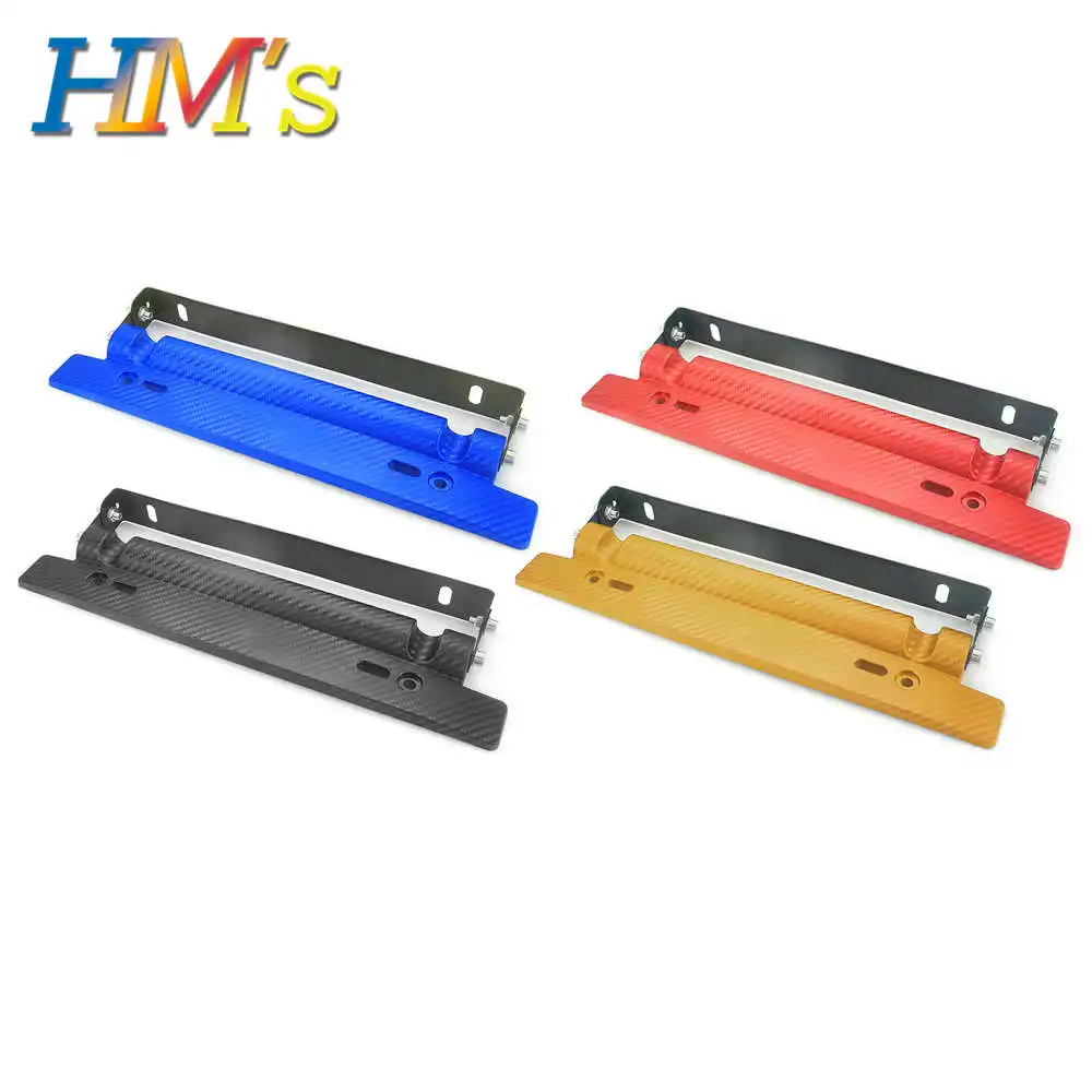 ABS Carbon Fiber License Plate Frame Holder Mount Bumper Brackets License Plate Frame Braket