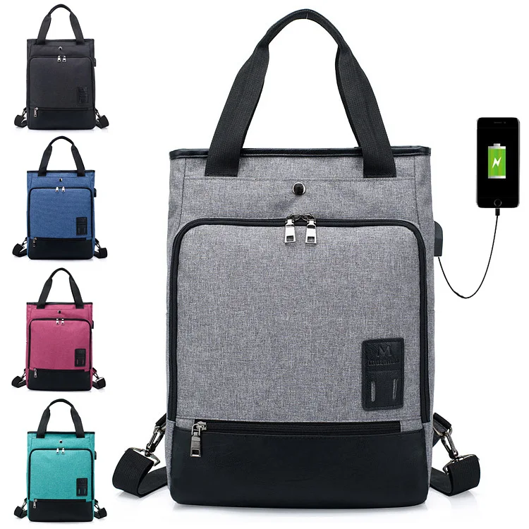 

Multi-functional Men Business Computer Backpack Verticle A4 File Portable Bag Korean-style Backpack Women's Large Briefcase