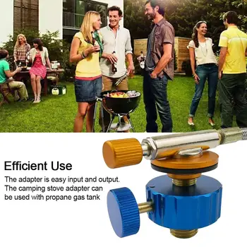 

Outdoor Gas Tank Adapter Camping Stove Conversion Head Saudi Middle East Gas Cylinder Converter for Hiking Backpacking Picnics