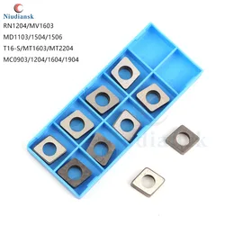 MC0903 MC1204 MC1604 1904 MD1103 MD1504 1506 MV1603 T16-S MT1603 MT2204 RN1204 Shim Lathe Accessories Carbide Inserts Knife Pad