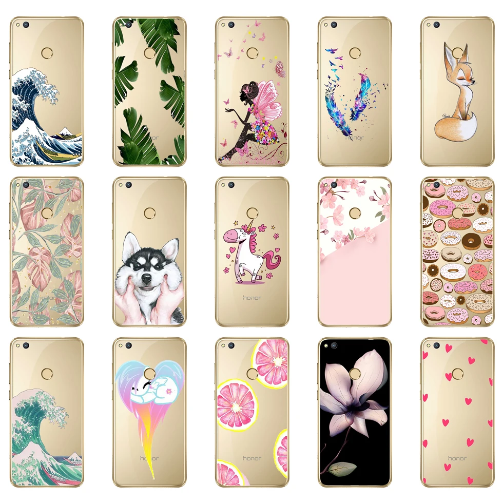 

02SX For Huawei Honor 8 lite Case Cover for Huawei P9 Lite 2017 Case Soft Silicon TPU Fundas for Huawei P8 Lite 2017 Case Cover