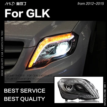

Car Styling Head Lamp for GLK300 Headlights 2012-2015 X204 GLK260 LED Headlight DRL Dynamic Signal Hid Bi Xenon Auto Accessories