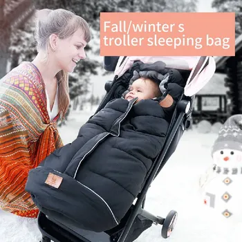 

Baby Stroller Sleeping Bag Winter Keep Warm For Newborn Thicken Stroller Sleepsacks Infant Windproof Sleep Sack