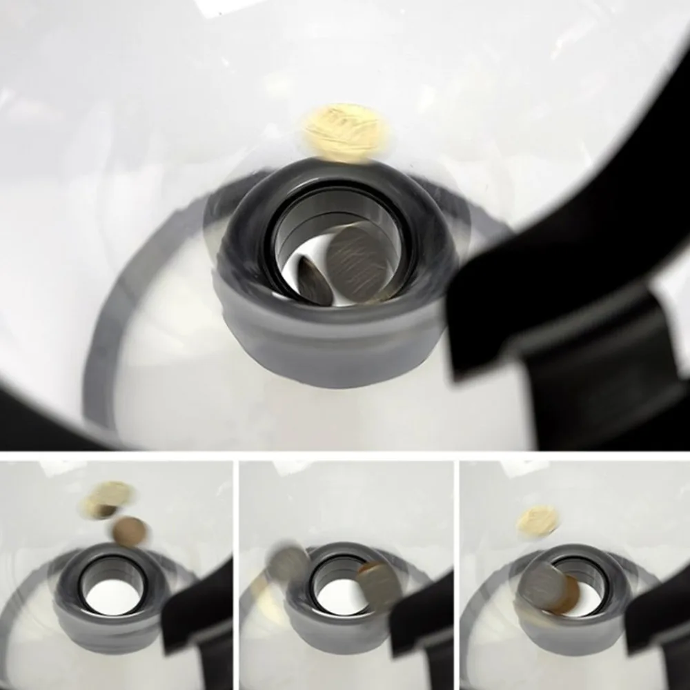 NAI YUE Pressure Relieving Vortex Bank Watch Money Defy Gravity Circling Around When Saving Loose Coins Funnel Shape Piggy Bank