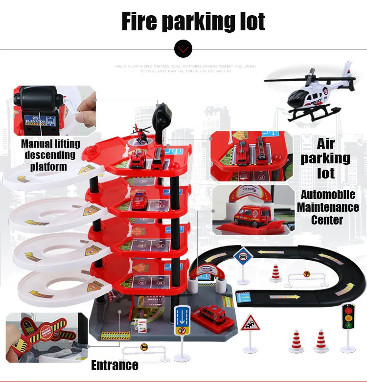 Детская автостоянка, игрушечный костюм, многослойный трек-автомобиль, игрушки, головоломка, игрушки, рождественский подарок, сюрприз