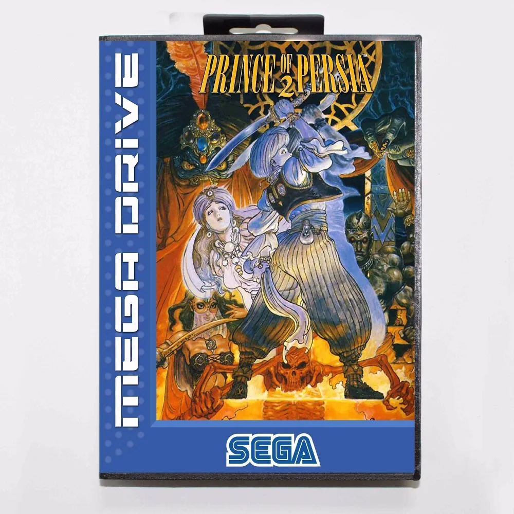 Новое поступление 16-битная игровая карта Prince of Persia 2 с коробкой для Sega Megadrive/Genesis |