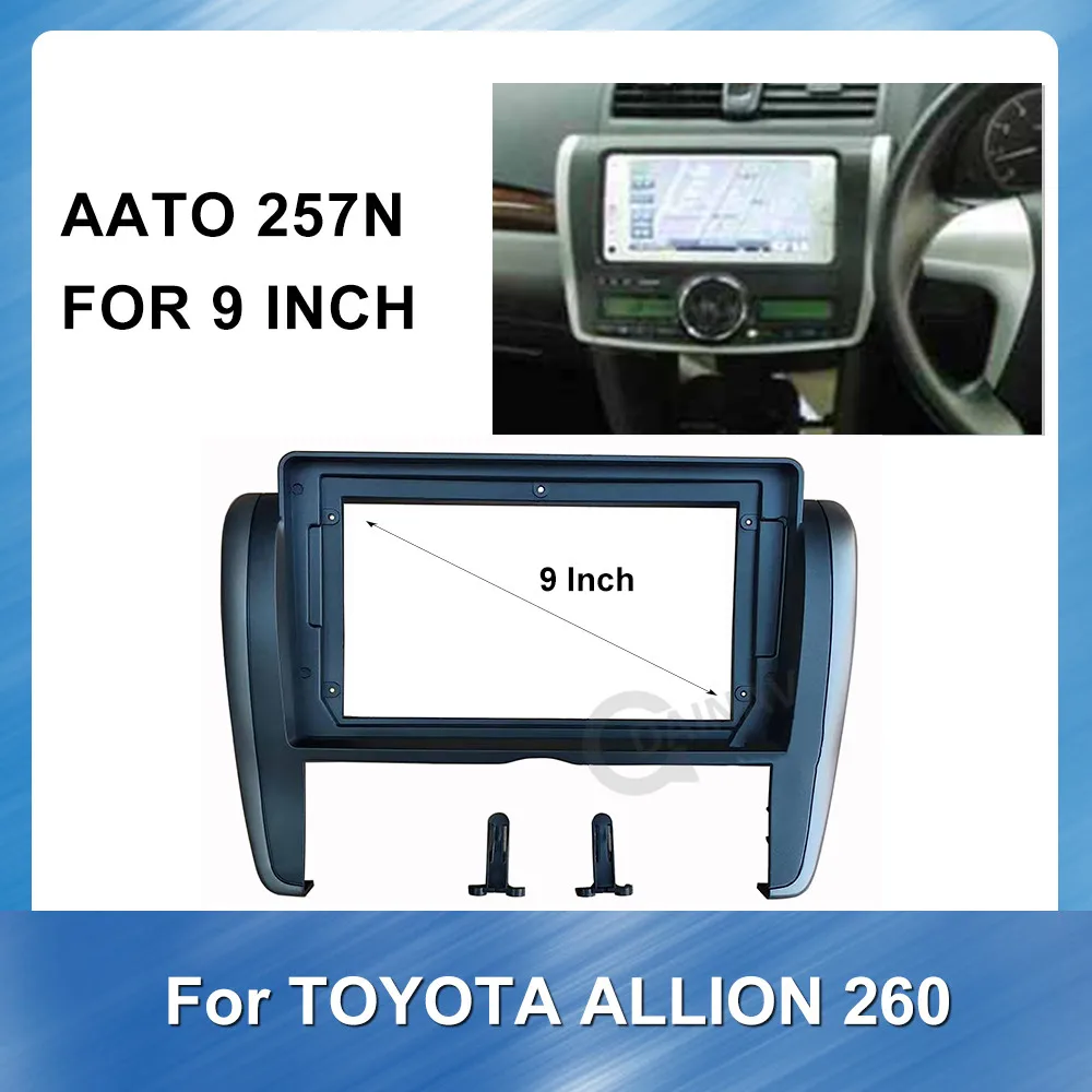 10.1 Inch Car Radio Fascia frame for TOYOTA ALLION 260 DVD Fascias Audio Fitting Adaptor Panel Dashboard Frame Kits | Автомобили и