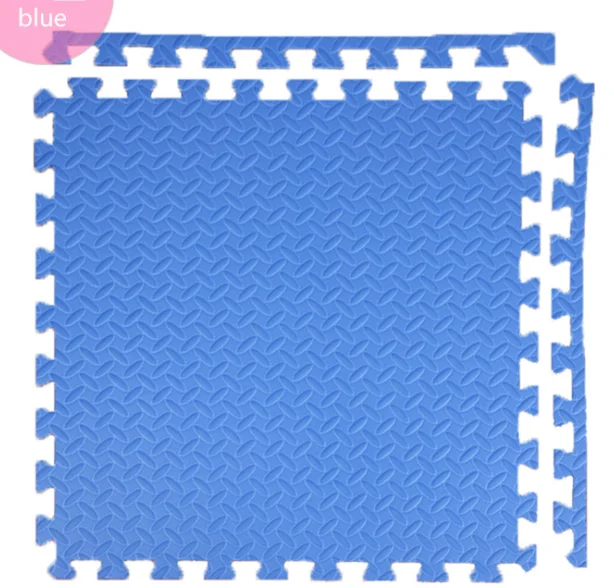 Детский Поролоновый ковер, мозаичный напольный коврик-пазл, детский игровой коврик, развивающий коврик для ползания, коврик-пазл, каждый: 30 см X 30 см - Цвет: Blue