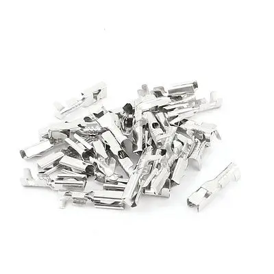 

30Pcs 2.8mm Non Insulation Female Crimp Spade Terminal Electrical Wire Connector
