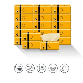 

30Pcs Tissues Facial Tissue Rectangular Household Bathroom KictenTissue Paper Hand Towel Tissues Paper