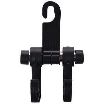 

Black Multipurpose Double Car Van Seat Back Hanger Organizer Hook Headrest Holder