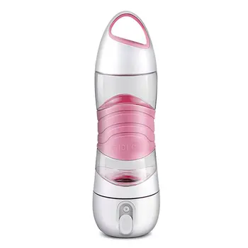 

4 Colors Free Sport Smart Reminder Water Bottle Mist Sprayer Portable Cool Beauty Spray Bottle with SOS LED Light Drop Shipping