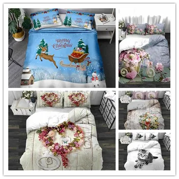 

Luxury Flowers Bedding Set Plant Duvet Cover Quilt Covers Pillowcase 3D Printed Bed Sets