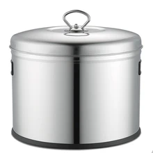 8 кг бытовая из нержавеющей стали Мука коробка сопротивляться насекомым Риса контейнер для хранения риса коробка большой емкости риса еда Диспенсер-серебро