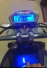 Alle In Einer Funktion Motorrad Speedo Odo Tacho Meter Gauge MPH Kraftstoff Getriebe Anzeige Digital Display 12V 13000RPM moto Instrument