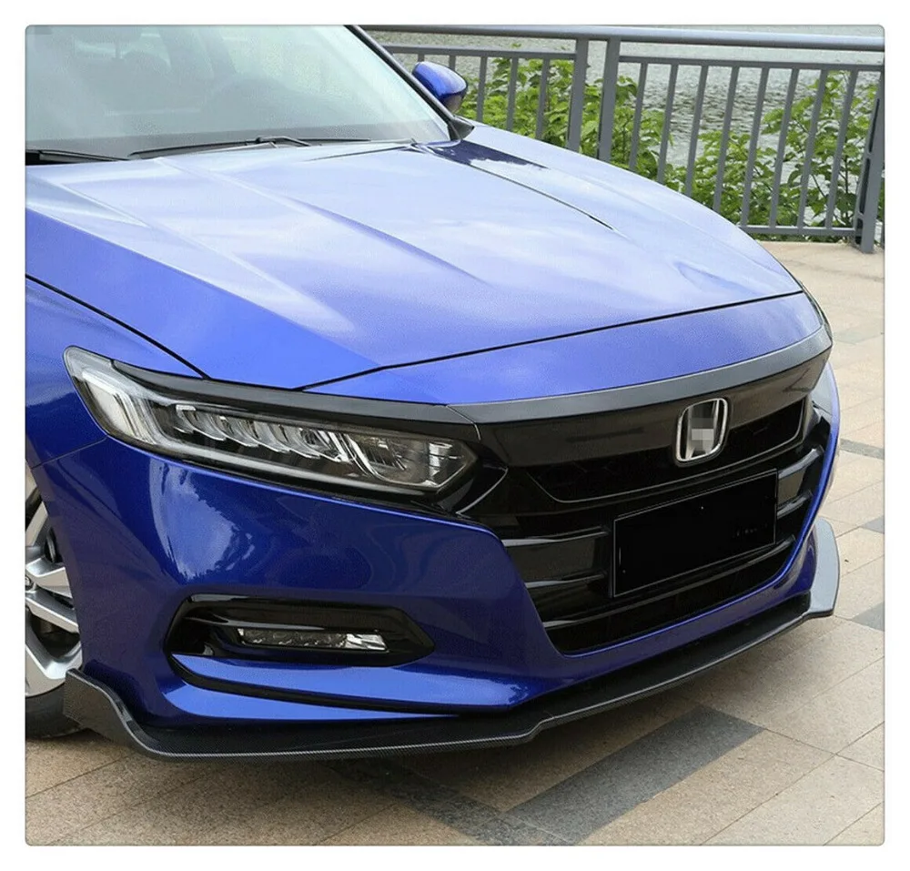 Черная передняя крышка капота решетка облицовки радиатора капота 3 шт для Honda Accord