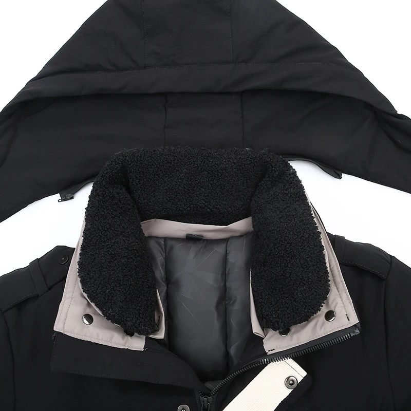 Размер 8XL 7XL 6XL новая зимняя куртка мужская с хлопковой подкладкой Толстая Теплая Повседневная С Капюшоном Высококачественная Мужская куртка пальто на-30 градусов