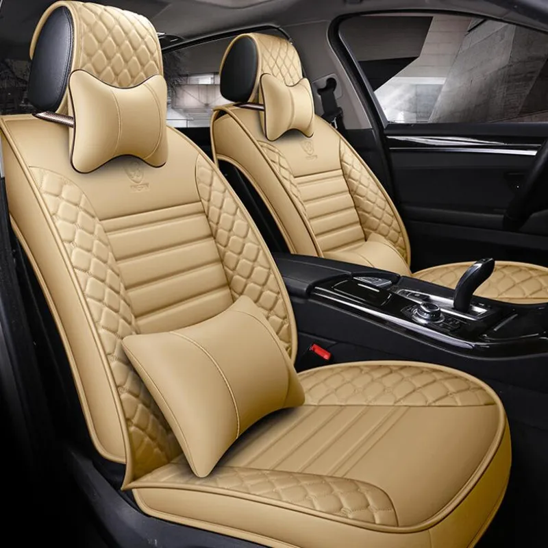 Высококачественный кожаный чехол для автокресла для vw golf 4 5 VOLKSWAGEN polo 6r 9n passat b5 b6 b7 Touareg Tiguan автокресла