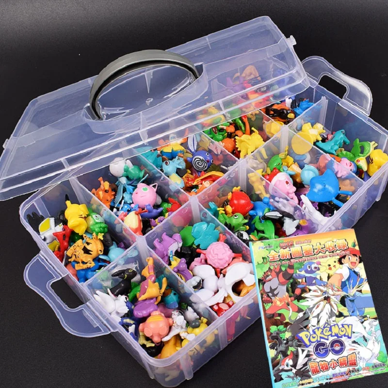 TAKARA TOMY Pokemones 144 pièces différents Styles 2.5-3cm chaud Anime pokemon figurine d'action enfants noël Halloween cadeaux modèle jouets