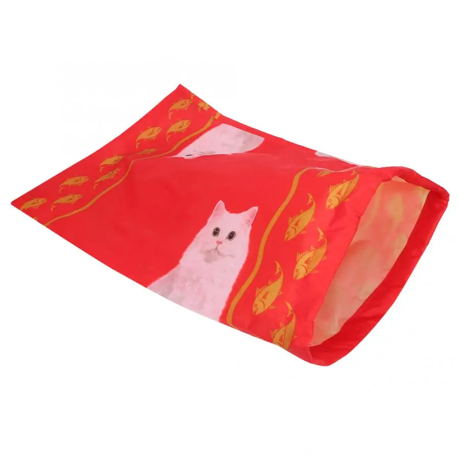 Кот Игрушка туннель Кольца бумажные кошка складной Кольца бумажные туннельные коврики игральные игрушки с милым напечатанным прочным упражнением игрушки для кошек