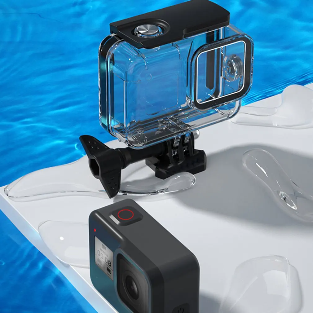 60 м Корпус для GoPro HERO 8 черный жесткий защитный чехол для Go Pro Hero8 аксессуары для спортивной камеры