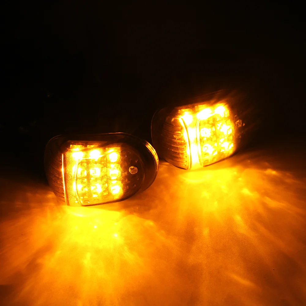 

2pcs 9 LED Motorcycle 12V Yellow Lighting Motorbike Indicators Blinker Universal Motorcycle Side Light Moto Accessories