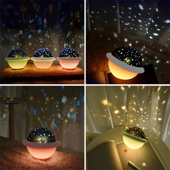 

USB Rechargeable Sleeping Lamp Starry Sky Projector Night Light for Home Bedroom Children Bedroom Star Night Lamp
