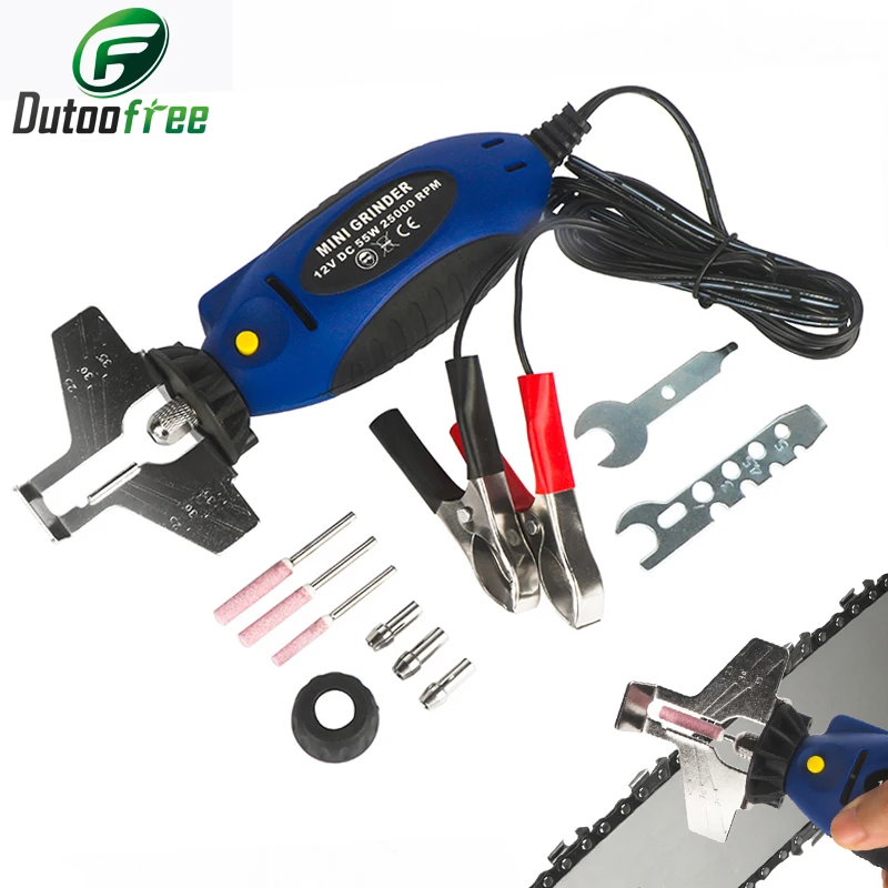 12V Chainsaw Sharpening Kit Saw Chains Tool Drill Rotary Accessories Set Electric Grinder Sharpening Polishing Attachment Set