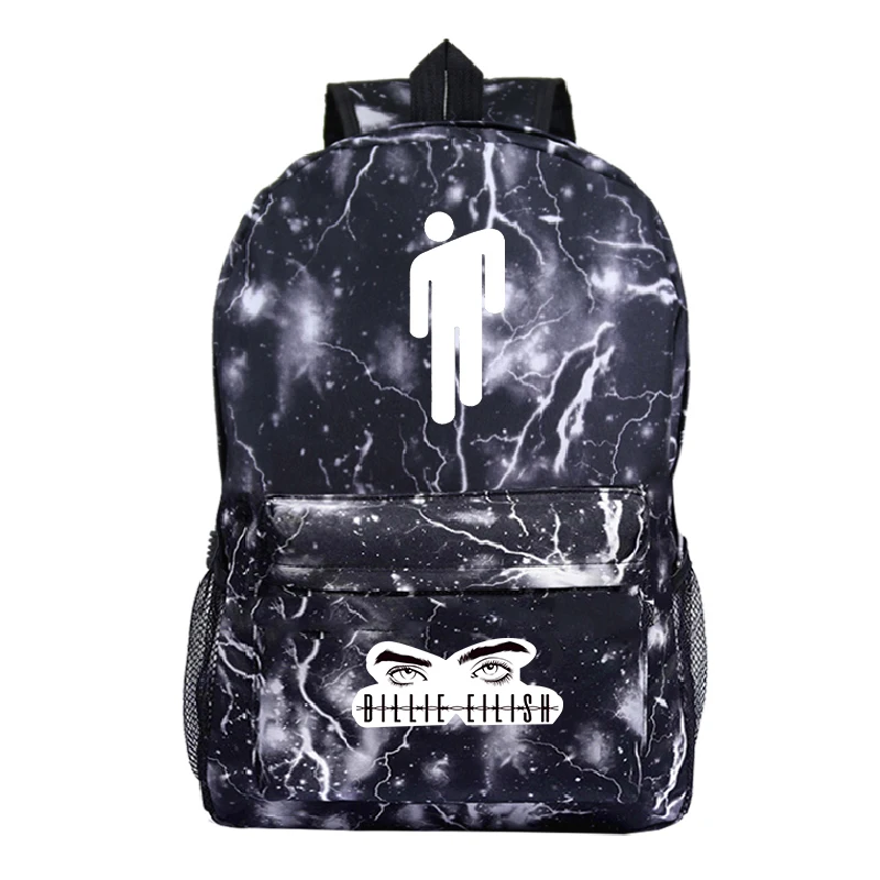 Children School Bag Billie Eilish рюкзаки женские/мужские школьные сумки для ноутбука дорожные сумки подростковый рюкзак для ноутбука модная нейлоновая сумка Mochila machila - Цвет: Children School Bag