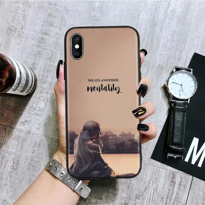 Черный чехол для IPhone 11 Pro XS MAX XR 7 8 6 6S Plus X 10 Ten 5 5S SE Coque Shell - Цвет: BA163-5
