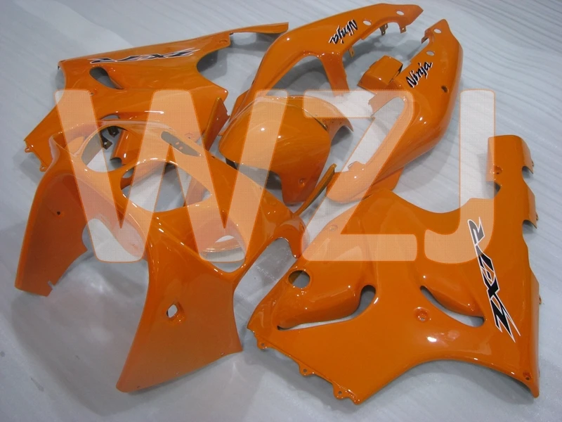 Zx7r 02 03 Пластик Обтекатели Zx 7r 2001 оранжевые элементы корпуса Наборы Zx7r 1996-2003 обтекатель - Цвет: COMPRESSION mold