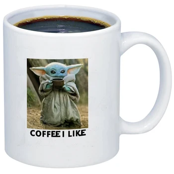 

Coffee I Like Coffee Mug Cute Star Yoda Creative 350ml Ceramic Milk Mug Dropshipping