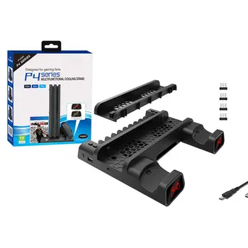 

Cooling Fan Heat Sink Base Dual Controller Charging Dock for PS4/SLIM/PRO Handle