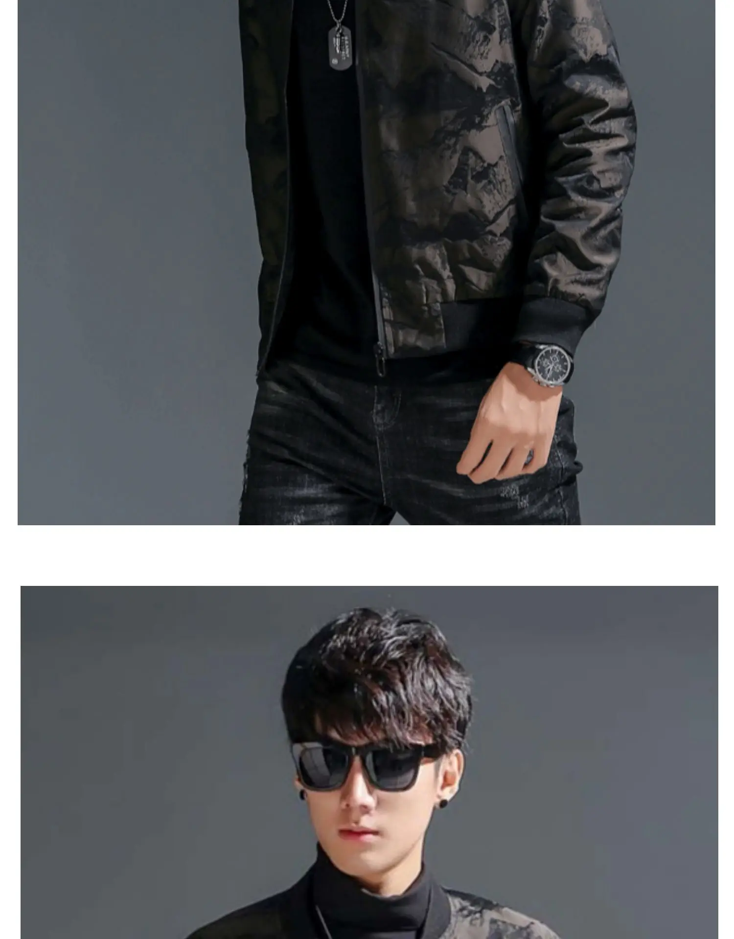 Новая мужская Тонкая бейсбольная куртка с воротником, клетчатая куртка, Мужская мода
