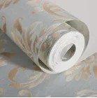 

3dEuropean Damascus flowers new non-woven wallpaper Living room TV wall background wallpaper moisture-proof thick floral mural