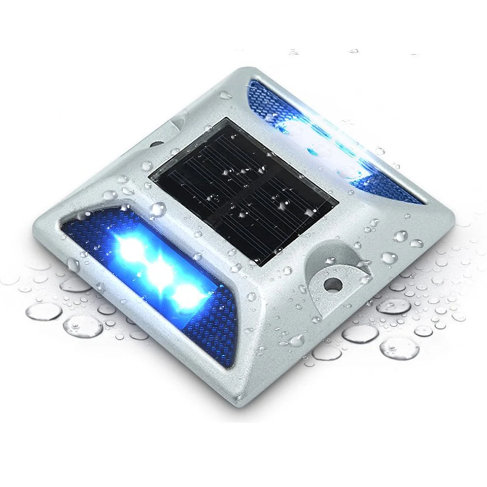 Lampe Solaire De Pont 6 LED – Balise Lumineuse Pour Chemin, Allée, Quai – IP67 (multi-couleurs)