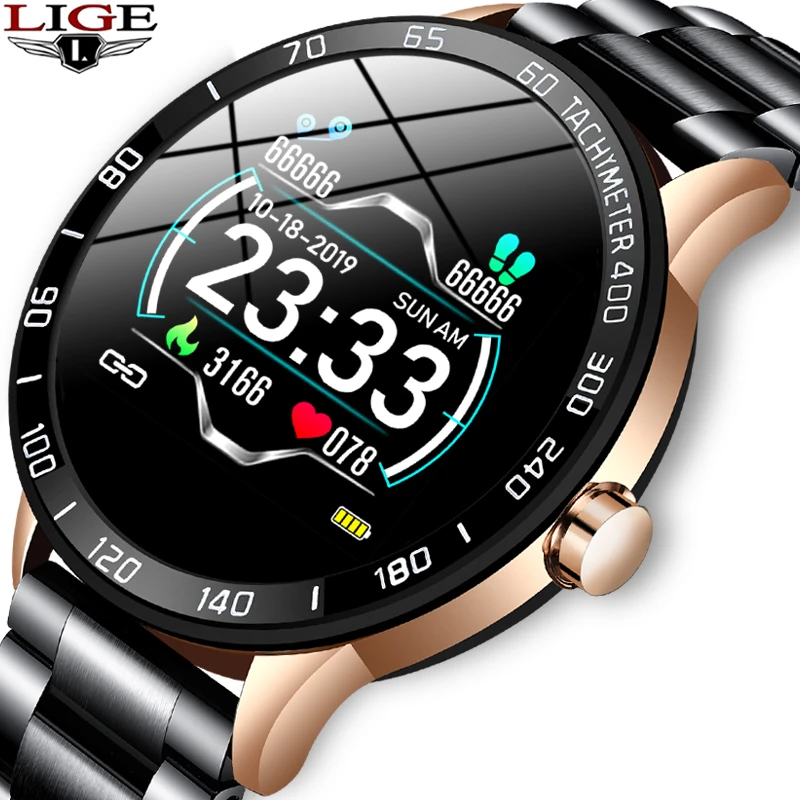 

New Smart Watch Men IP67 Waterproof Fitness Tracker Heart Rate Blood Pressure Monitor PedometerFor Android ios Sports smartwatch