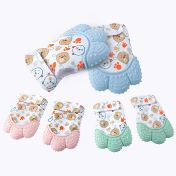 

Baby silicone gel gloves baby cartoon molars baby silicone toys